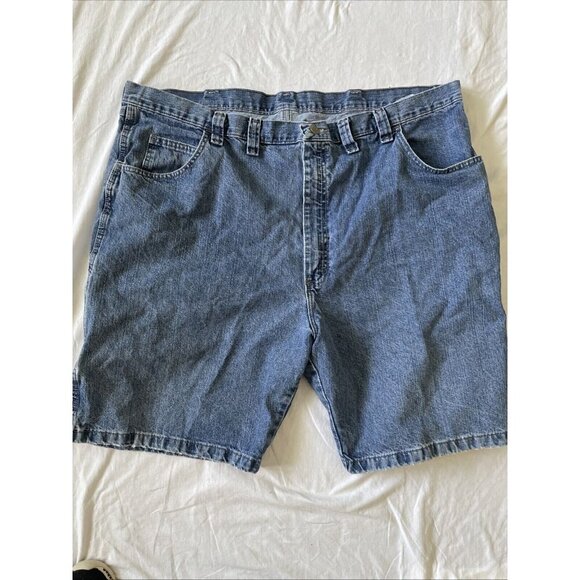 Wrangler Mens Vintage Carpenter Denim Shorts Size 48 Blue 100% Cotton Casual Wor - Picture 1 of 6